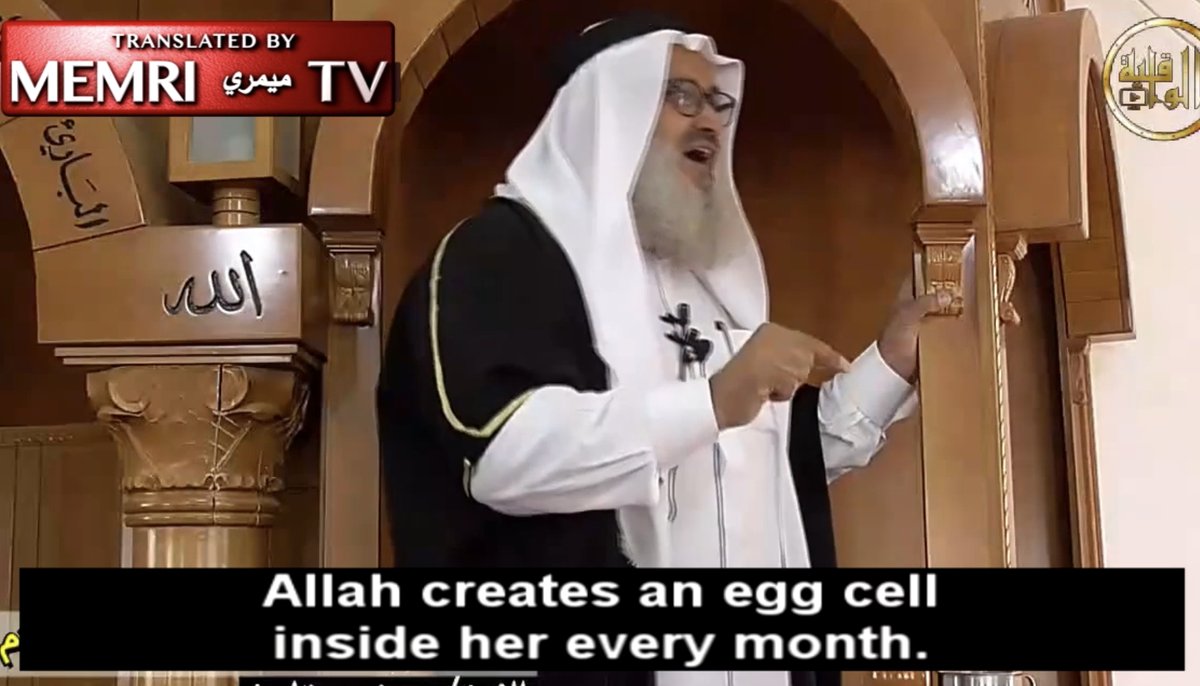 Flashback: Palestinian Muslim cleric rages against girls over the age of 10 still being virgins while wasting the eggs that Allah put inside them for Muslim men to use. He insists that this is what Allah wants. What is your response to him?