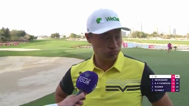 "It means a lot." An emotional win for Haotong Li. #CBQMasters