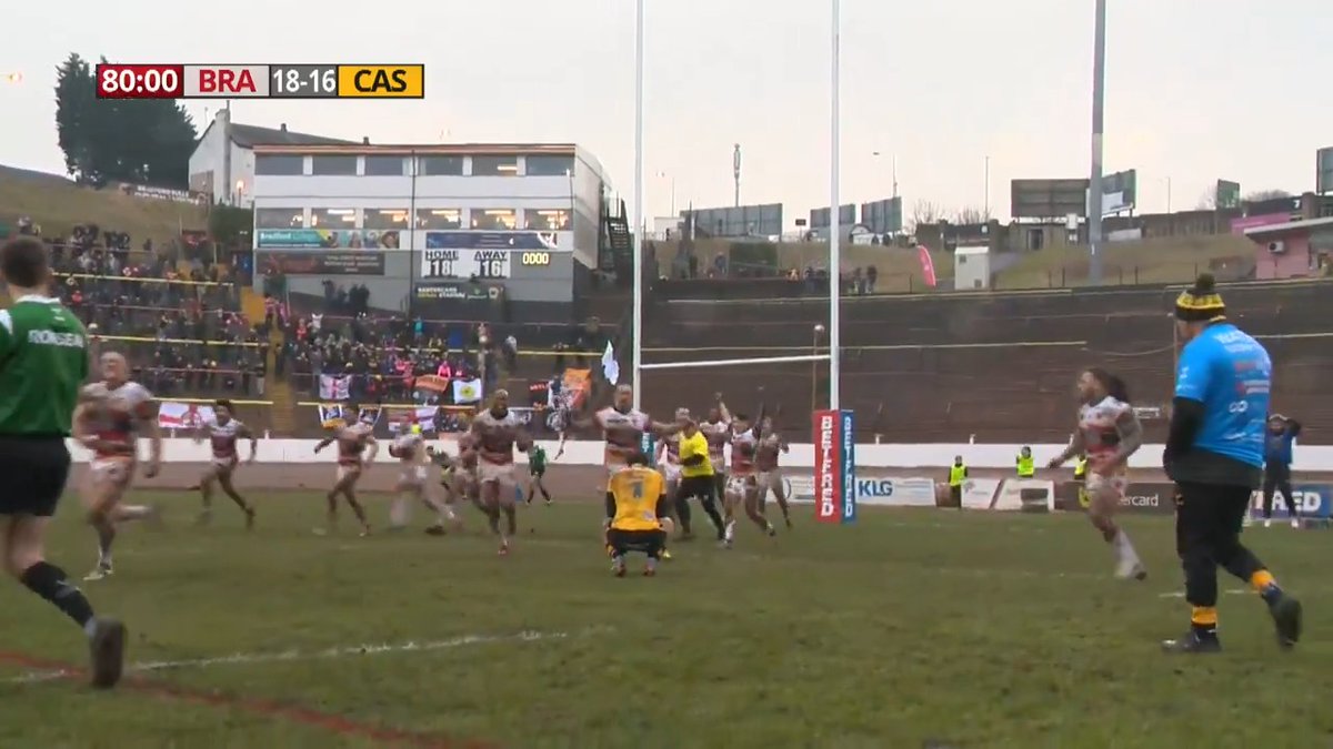 🫣 It all came down to this! 🐂 Bradford Bulls held on for a memorable win in the Third Round! 🏆 #ChallengeCup