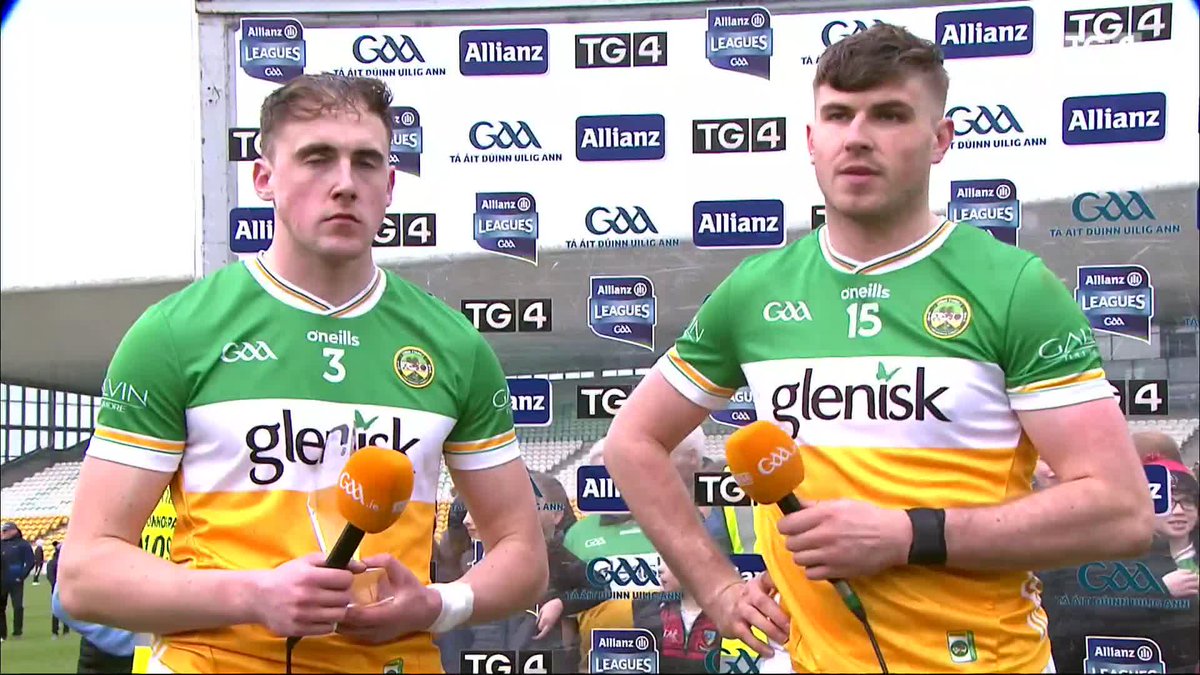 ‘We targeted the first three games to get points on the board' Official Offaly GAA #OFFvANT Smaointe Ciaran Burke agus Brian Duignan tar éis an chluiche. Comhghairdeas le Brian Duignan, Laoch na hImeartha Allianz inniu 🤩 BEO/LIVE AR TG4 📺 Allianz Ireland #AllianzLeagues #GAABEO