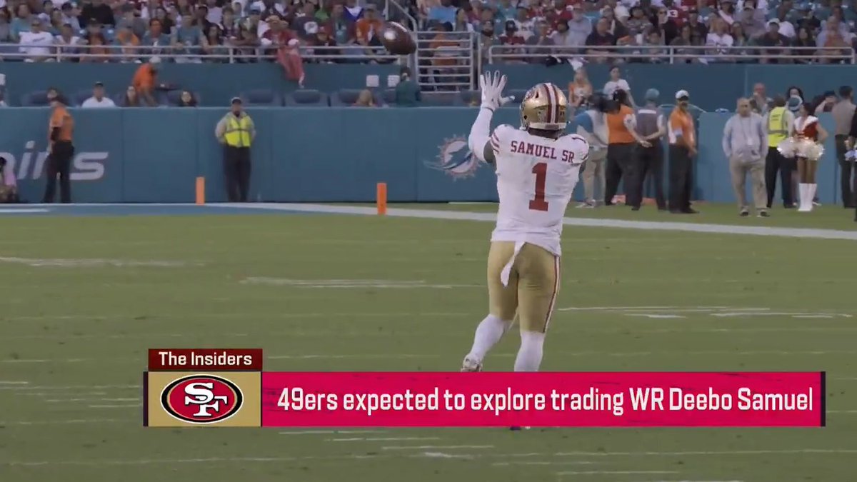 The 49ers will explore trading star WR Deebo Samuel this offseason, per Ian Rapoport.