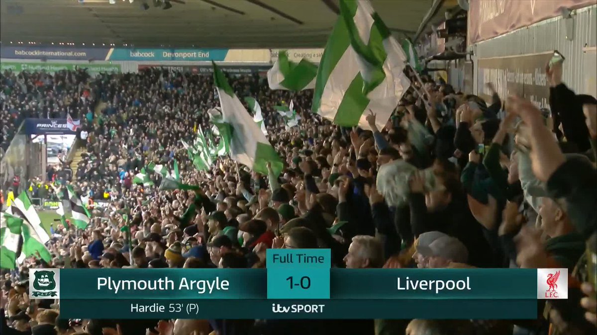 🟢🟢🟢 PLYMOUTH HAVE BEATEN LIVERPOOL IN THE FA CUP!!! 🟢🟢🟢 #FACup | Plymouth Argyle FC