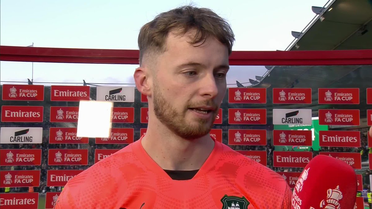 "That's my job." Quite possibly the most modest interview of all-time from Conor Hazard 🤣 #EmiratesFACup