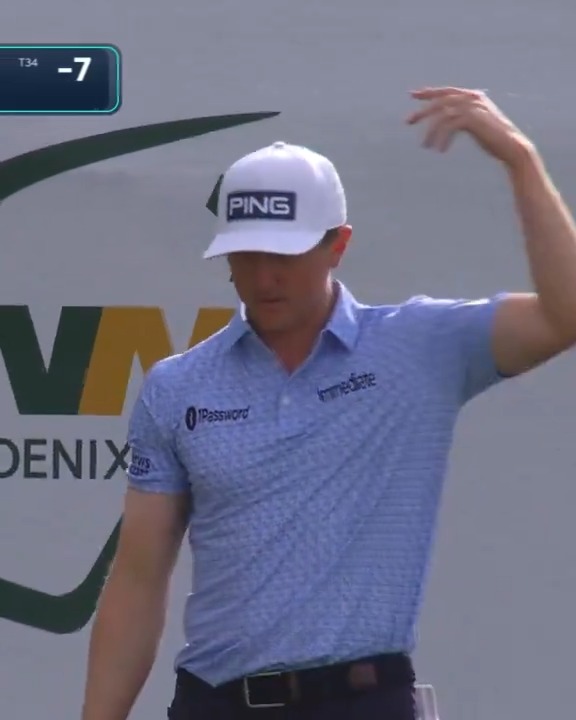 Bringing the noise on No. 16 🗣️🗣️🗣️ Mackenzie Hughes pumps up the crowd then walks in the birdie on the ESPN BET stream on PGA TOUR LIVE Golfbet