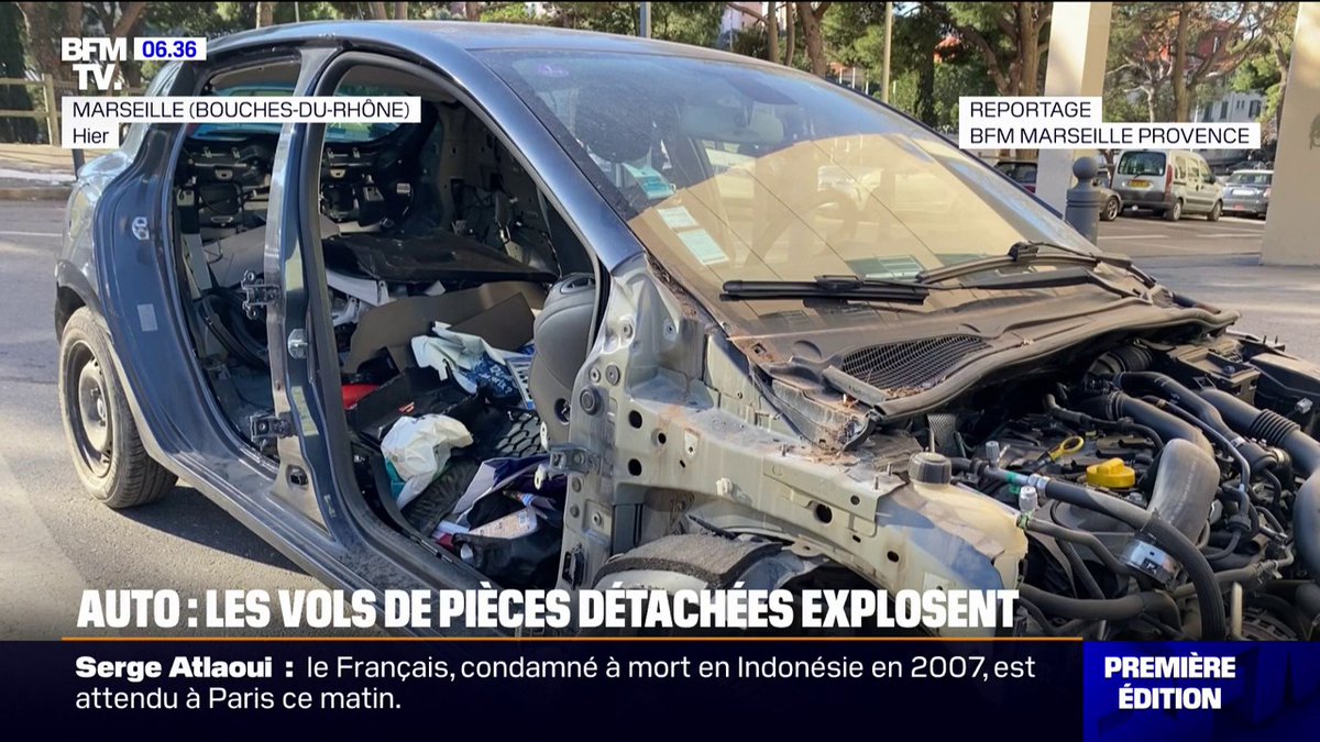 🚨🇫🇷🚙 FLASH | Les vols de pièces détachées de voitures explosent en France, notamment sur les Clio.