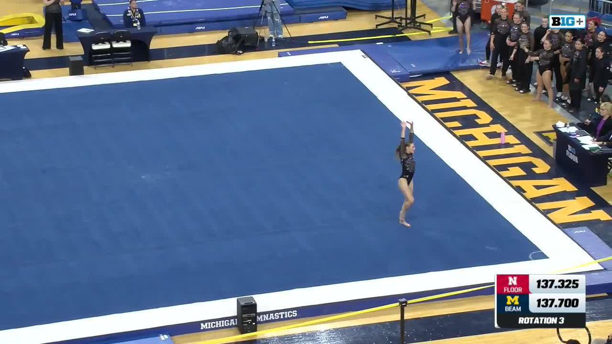 CARLY JO!!! She earns a career-high 9.975!! #GoBlue | #FlipForChip 💜