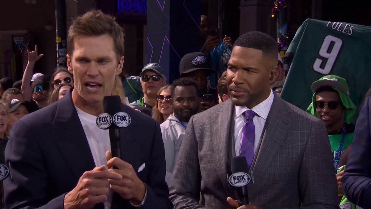 "What an environment. This is crazy out here on Bourbon Street!" Tom Brady joins the pregame show live from New Orleans ⬇️