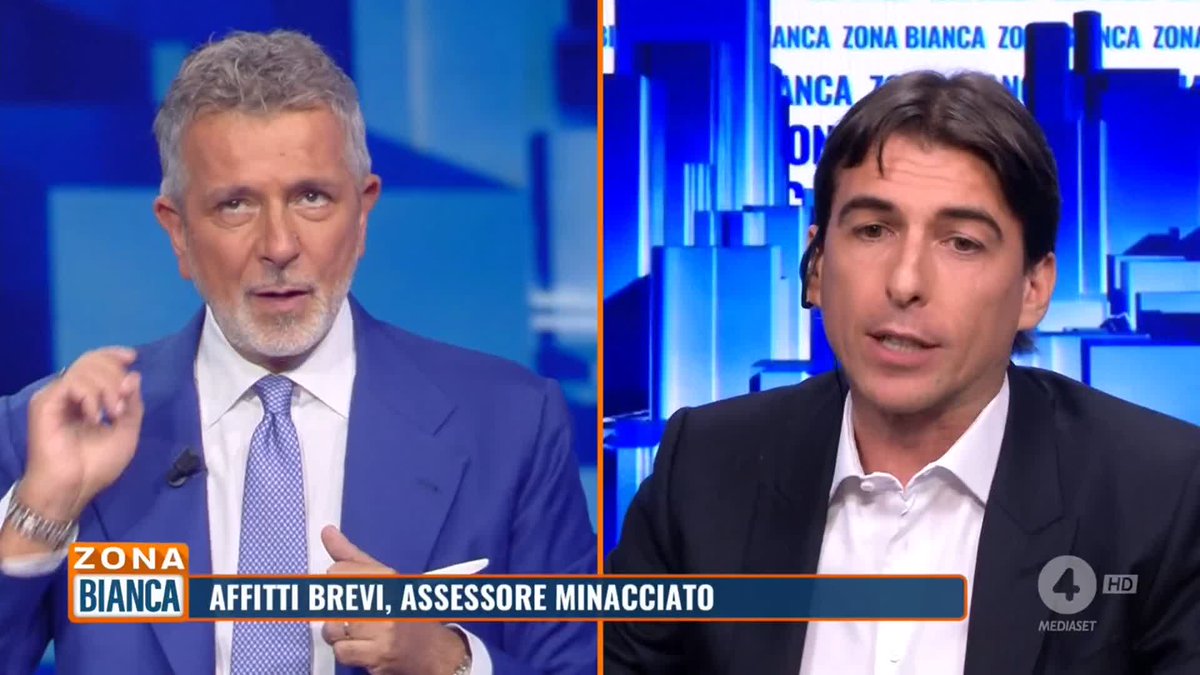 Case carissime a causa degli affitti ai turisti A #zonabianca il confronto tra l'assessore al turismo di Roma Alessandro Onorato e il direttore editoriale di Libero Daniele Capezzone
