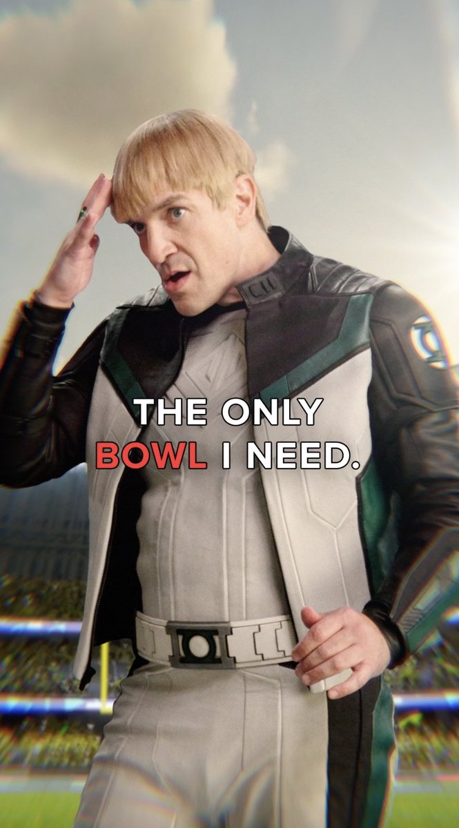 Noting this bowl as a touch down. 🌎❤️ #Superman - only in theaters July 11.