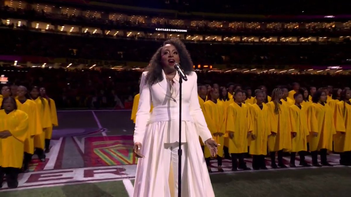 .ledisi and 125 New Orleans high school students perform “Lift Every Voice And Sing” to celebrate the hymn’s 125th anniversary. #SBLIX