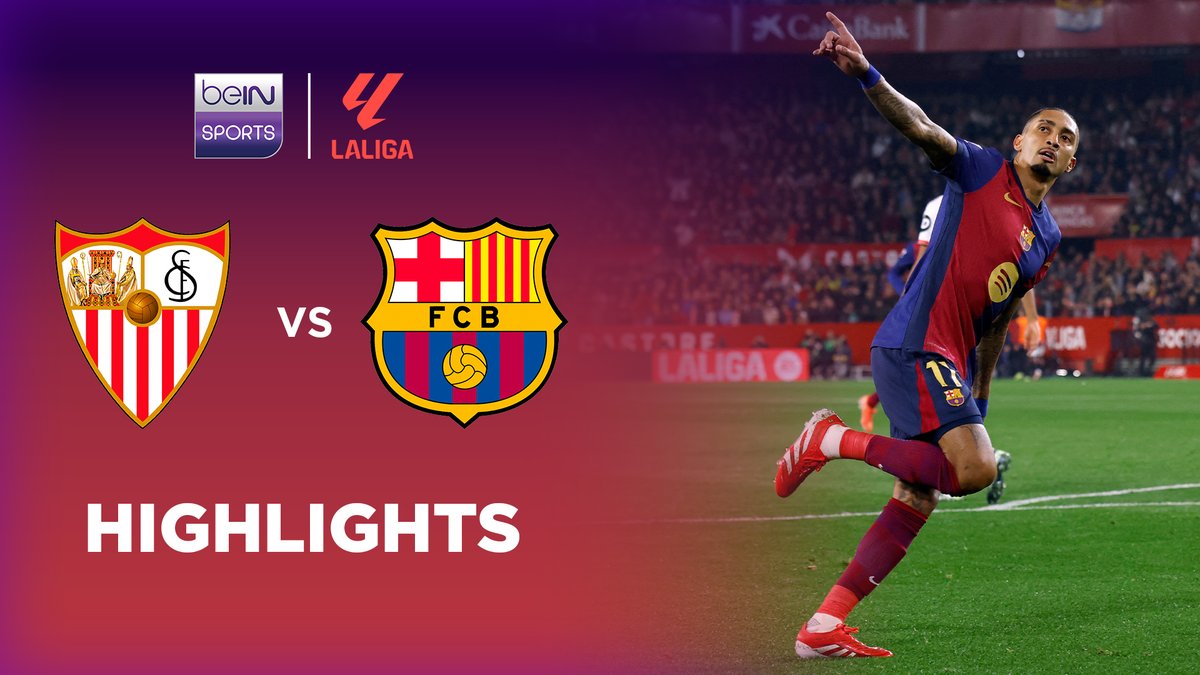 Barcelona maksimalkan peluang untuk dekati puncak LaLiga dengan habisi Sevilla 4-1 💥 Imbang pada babak pertama, Blaugrana meledak pada babak kedua walau bermain dengan 10 pemain usai Fermin Lopez dikartu merah! #beINLaLiga #LaLiga #LALIGAEASPORTS