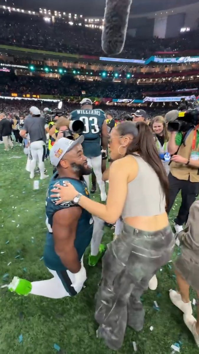 Brandon Graham and his family 🫶 #SBLIX | Brandon Graham