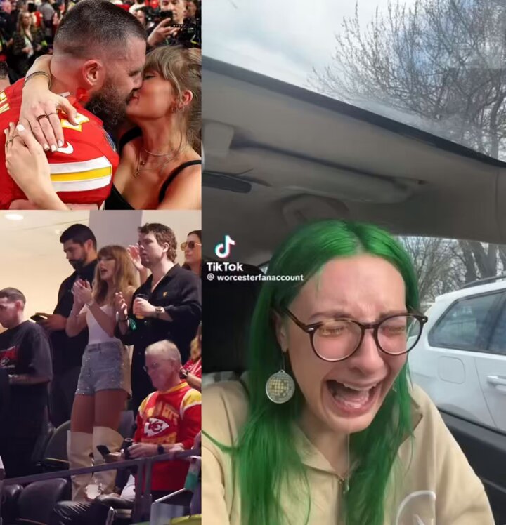 Taylor Swift fan cries in her car after Taylor &amp; Travis Kelce loses to the eagles 👀💔
