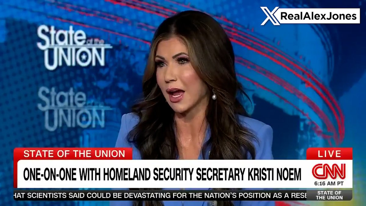 It Is Public Knowledge That The Dinosaur Corporate Media Has Been Dead For A Long Time— Alex Jones Asks The Question: Why Do We Still Pretend They Matter By Giving Them Attention? In This Report, You Will See Dana Bash Fall Flat On Her Face In A Debate Against DHS Head Kristi Noem When The CNN Sock Puppet Spews Lies Against DOGE » WATCH/SHARE THE LIVE X STREAM HERE:
