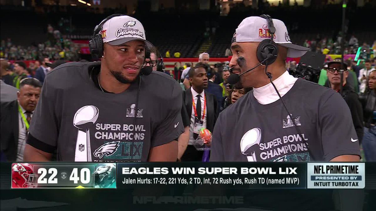 “I think the energy Saquon has brought ... I think has oozed throughout our team.” –Jalen Hurts on Saquon Barkley joining the Eagles