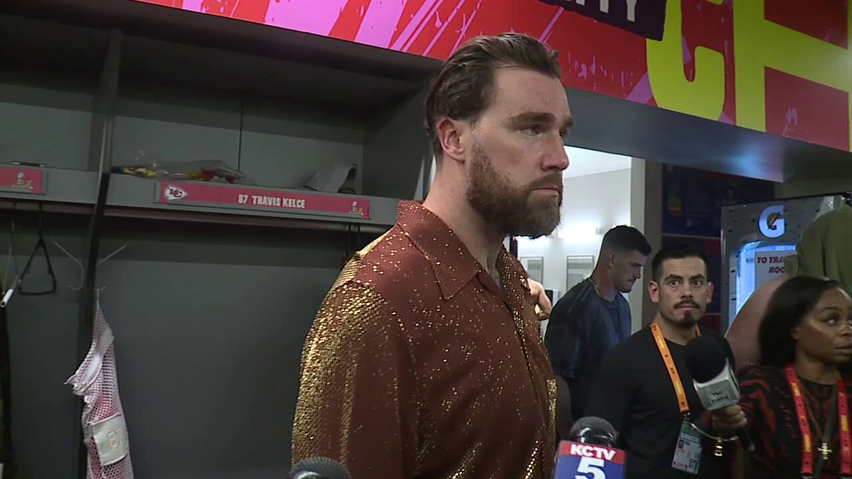 Afterward Travis Kelce says: "Hats off to the Eagles, they got after us, all three phases." When asked what was most shocking, he said "That we haven't played that bad all year." #Chiefs