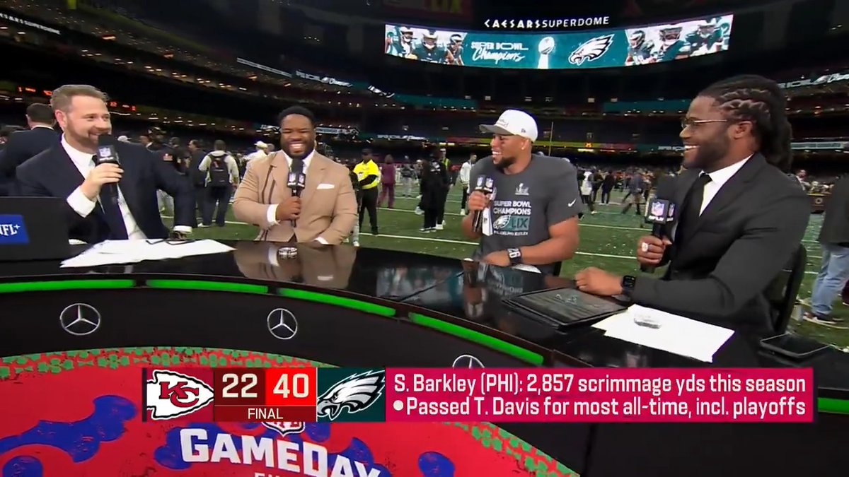 "Six months ago, I couldn't stand this team." Saquon Barkley discusses what it's like to be a #SBLIX champ as a member of the Philadelphia Eagles 🦅