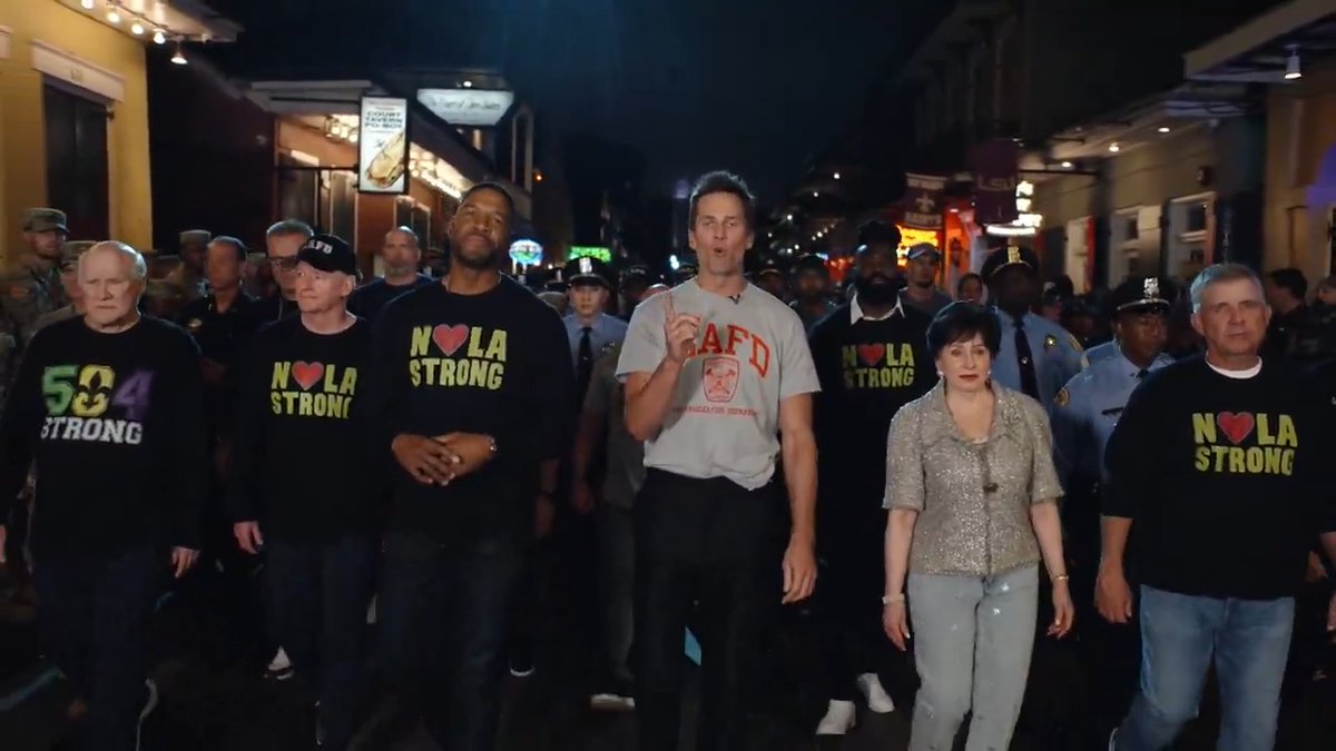 "This year began with a terror attack that tried to shatter its spirit. But the resilience of New Orleans is matched by the resolve of our country." NFL | Tom Brady | Michael Strahan | Lady Gaga | NFLonFOX
