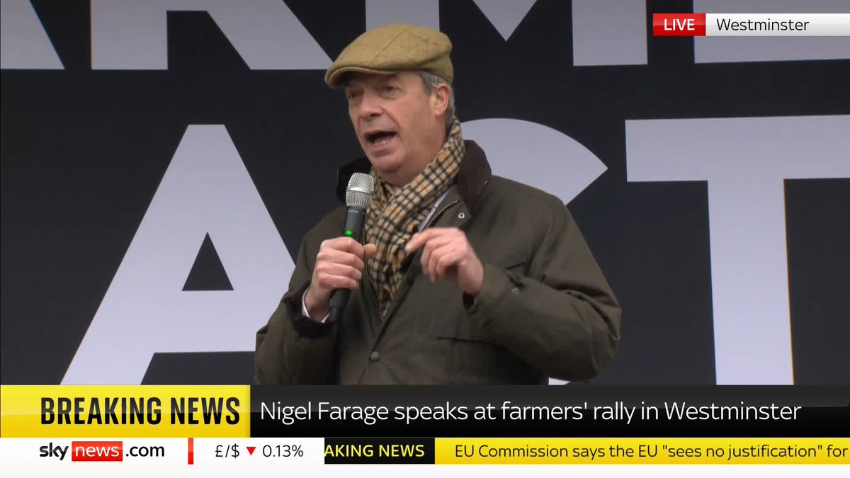 BREAKING: Reform UK leader Nigel Farage criticises Keir Starmer's government's handling of changes to farmer's inheritance tax. 📺 Sky 501, Virgin 602, Freeview 233 and YouTube