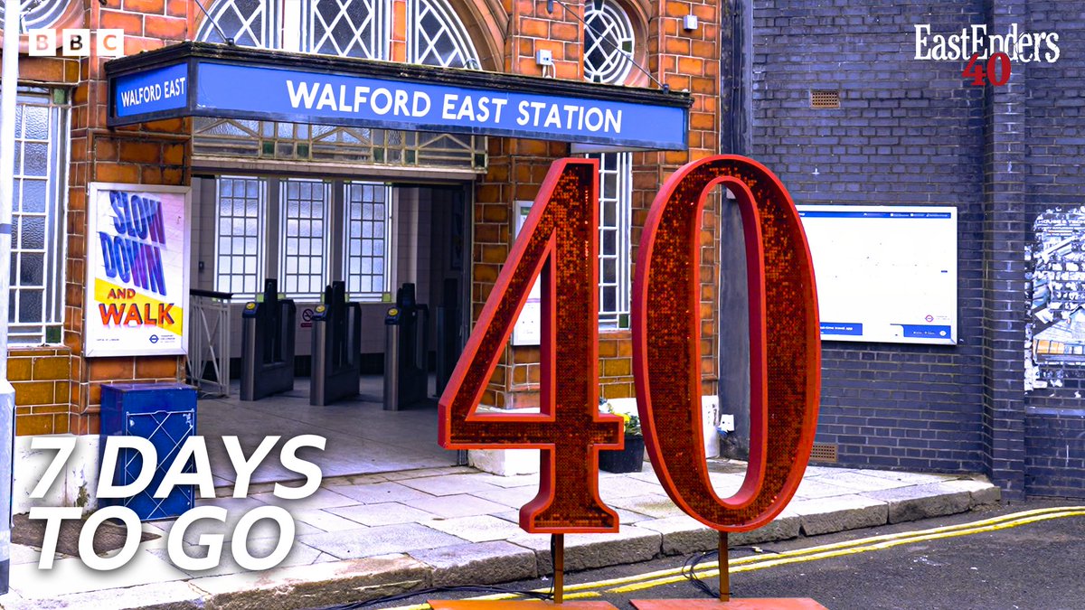 The #EastEnders epic anniversary week is coming. 7 days to go. #EE40