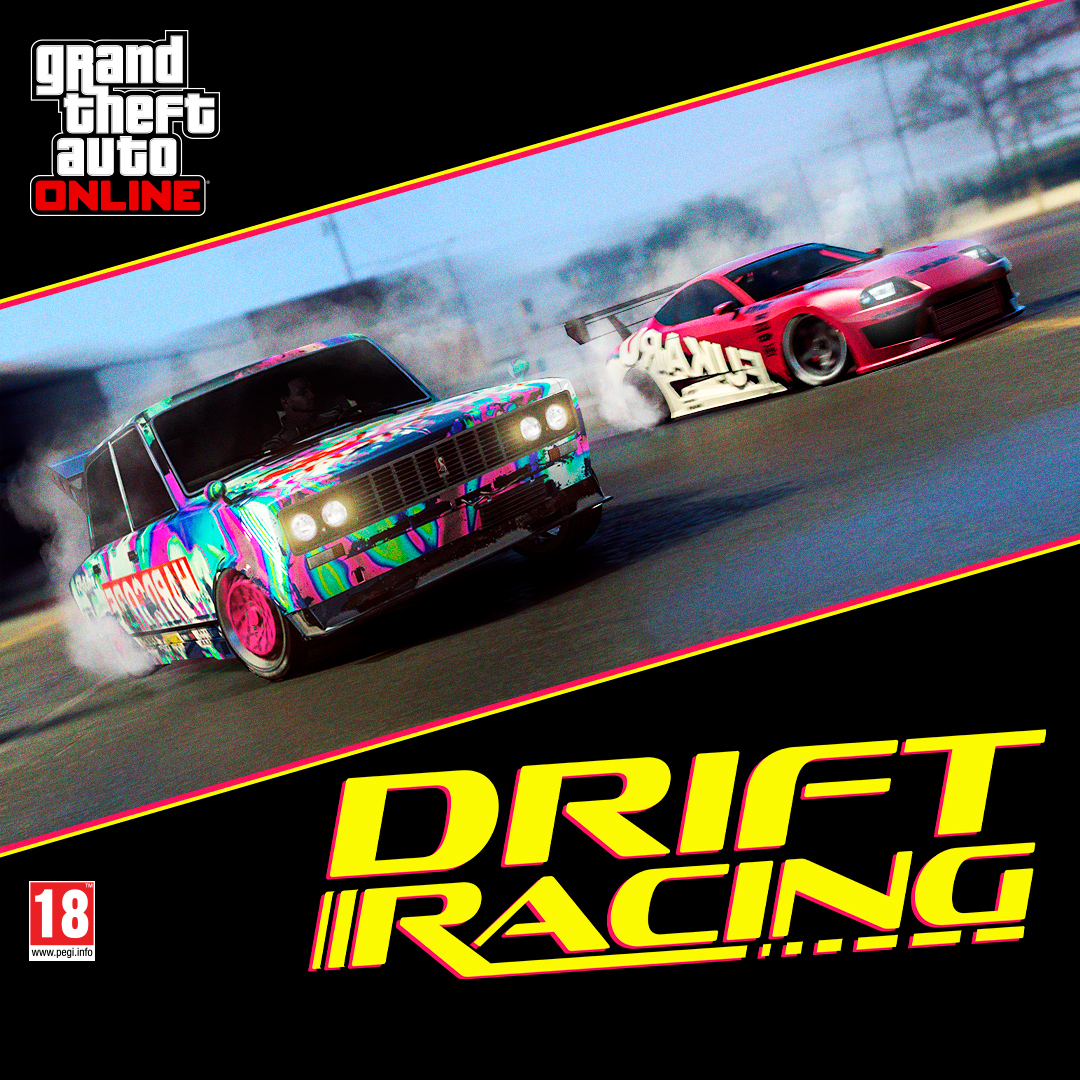 GTA Online’daki üç yeni Drift Race yarışında ustalığını gösterip zafere ulaşarak iki kat GTA$ ve RP kazan. Ayrıca, LS Car Meet’te Dinka Jester Classic (Sports), Karin Futo (Sports) ve RUNE Cheburek (Sports Classic) için Drift Tuning yükseltmesi de geldi.
