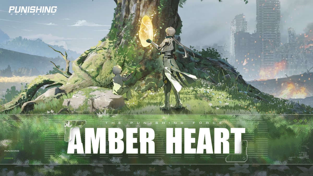 [Character Story Preview | Amber Heart] Tender yet resolute, the world enfolds the child in its embrace, guiding him back to the origin. Through the tapestry of time, he seeks the start of that path. #punishinggrayraven #PGR