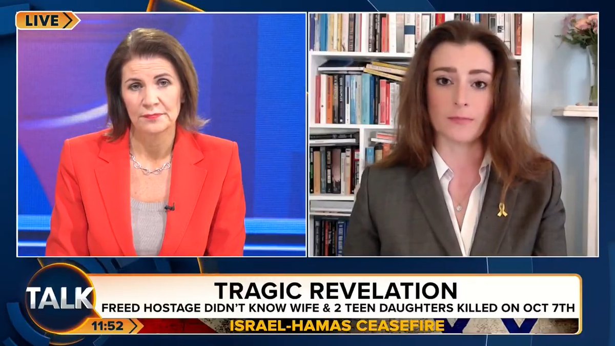 Julia Hartley-Brewer says she is "incandescent with rage" after three Israeli hostages were "paraded" by Hamas in front of "screaming hordes". "We saw the grizzly image of three men gaunt, hollow-eyed, barely able to walk surrounded by men with balaclavas and guns." Julia Hartley-Brewer