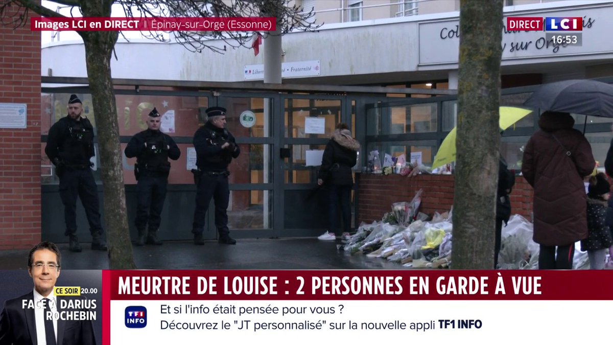 🔴 EN DIRECT - Meurtre de Louise : un homme de 23 ans et une femme de 55 ans placés en garde à vue ▶️ Les dernières informations avec Guillaume Chièze
