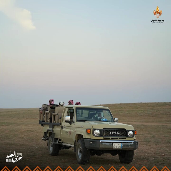 المقناص اللي #يبري_العلة في محمية الشمال تلقاه وتعيشه 👌🏻🤩