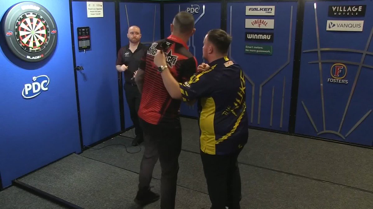 CULLEN SENDS LITTLER PACKING! The World Champion is OUT! Joe Cullen delivers a stunning performance to beat the World Champion, hitting six maximums en route to a commanding 6-3 victory over Luke Littler, securing his place in the next round. 📺 #PC1