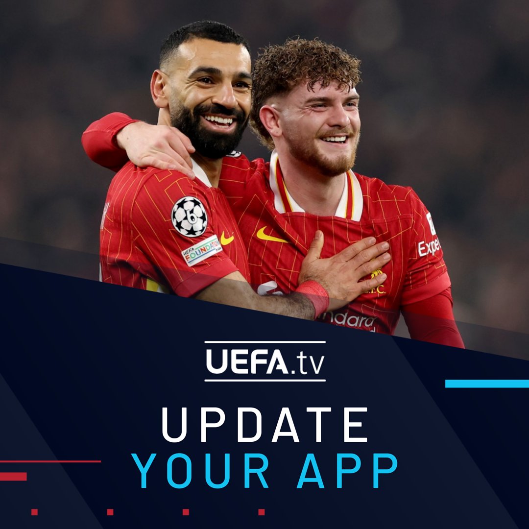 📲 The relaunched #UEFAtv brings fans closer than ever to the action, with enhanced video player, live calendar, picture-in-picture capabilities and content recommendations – all for free! Update your app or download now to check out the new features and latest content!