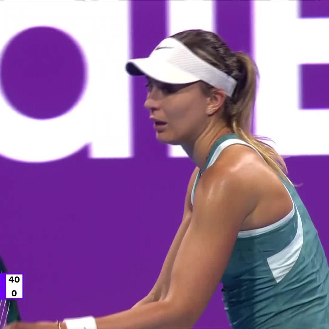 Set 1 👉 Badosa Paula Badosa leads the charge and grabs the opener 6-3! #QatarTotalEnergiesOpen