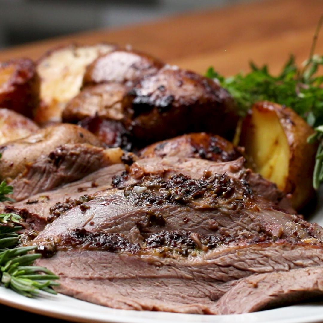 Garlic and Herb Leg of Lamb