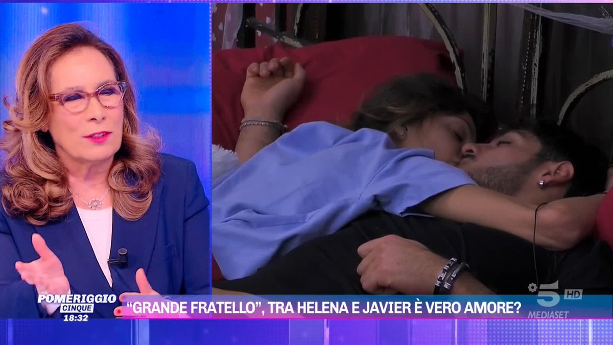 #GrandeFratello, Cesara Buonamici: "Tra Helena e Javier è scoccata la scintilla" #Pomeriggio5