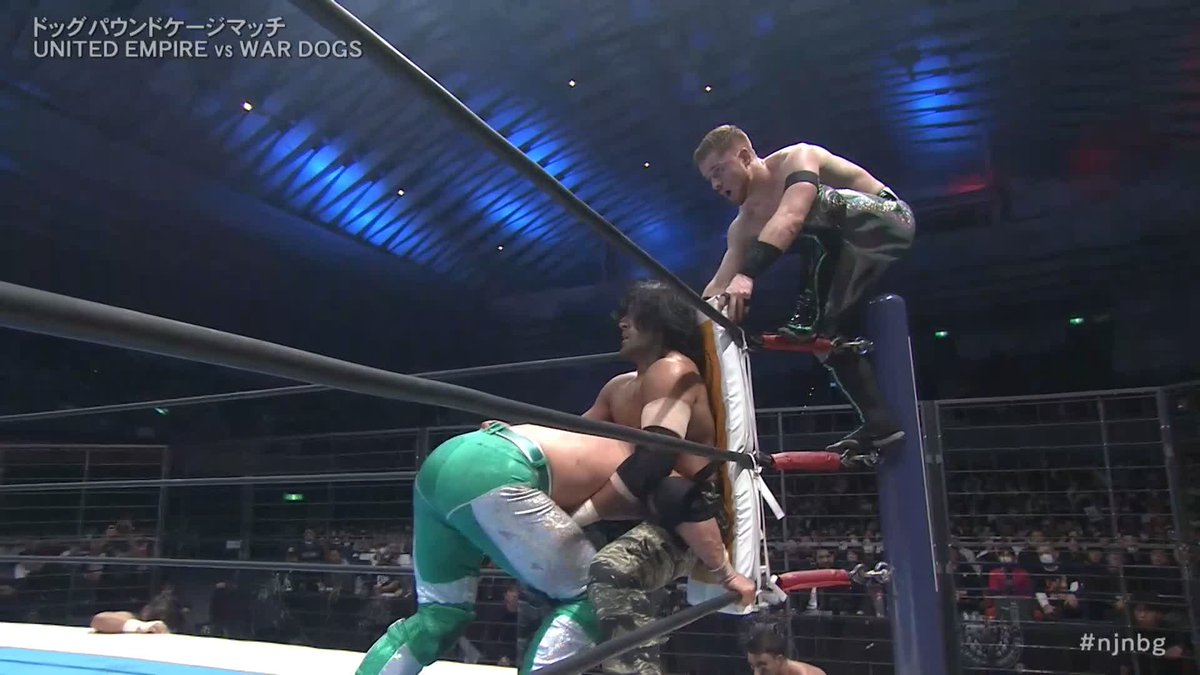1 year ago today at New Beginning in Osaka, United Empire vs Bullet Club War Dogs in a 10-MAN DOG POUND CAGE MATCH. One of the most brutal matches of 2024.