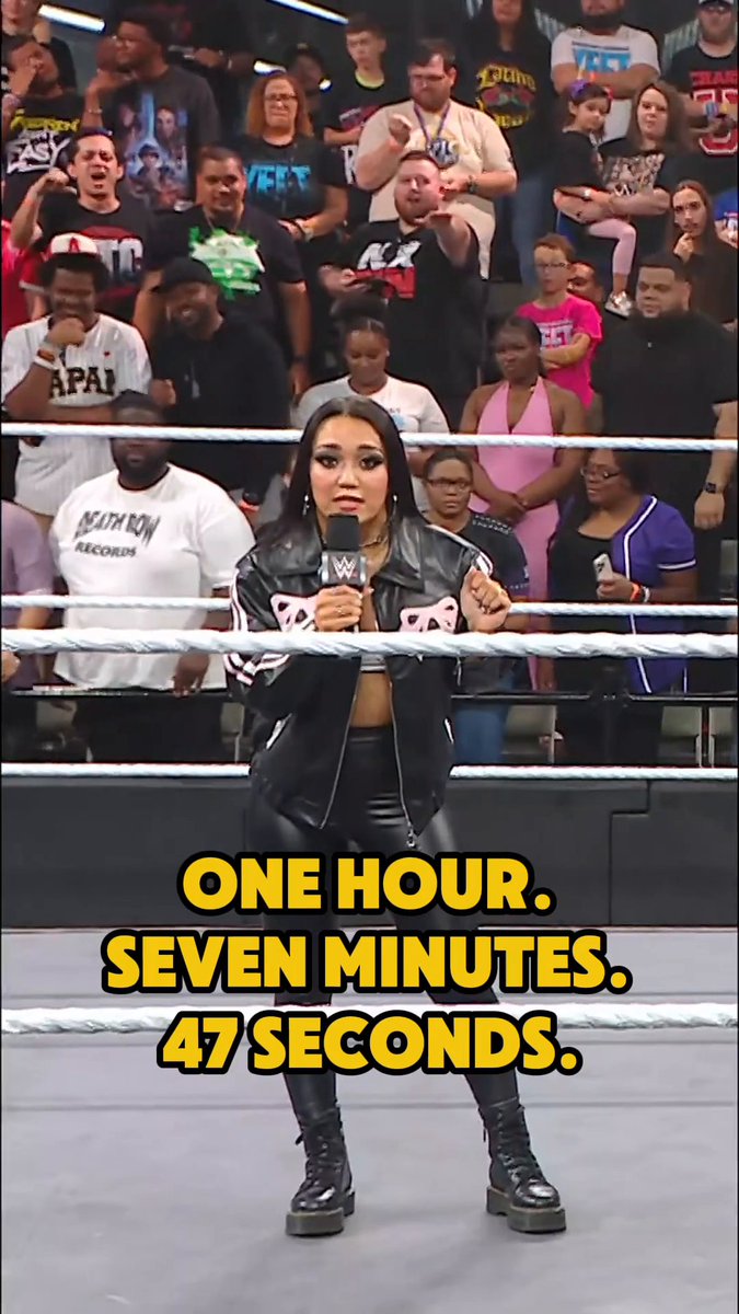 .roxanne just had to remind Bayley whose record she broke 😬 #WWENXT