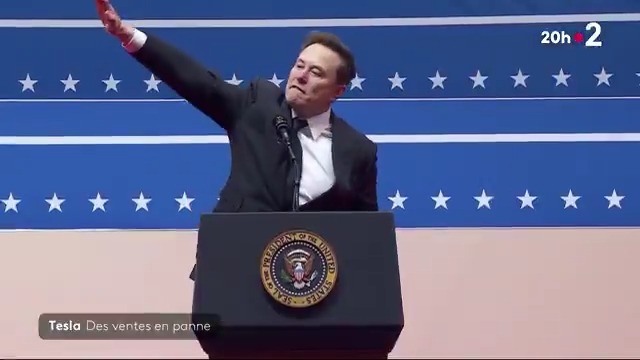 🚗📉 Chez Tesla, des ventes en panne sèche : elles se sont effondrées en Europe avec une baisse de 13 % sur un an. En France, on tombe même à -63 %. La faute aux polémiques d'Elon Musk ? #JT20h