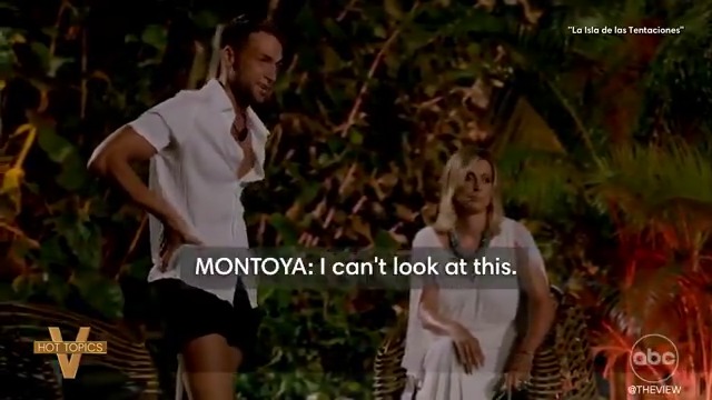 Que se haya hablado de lo de Montoya en La Isla de las Tentaciones en una tertulia de EEUU rollo Amigas y Conocidas es cine🚬#LaIslaDeLasTentaciones8 Telecinco Sandra Barneda