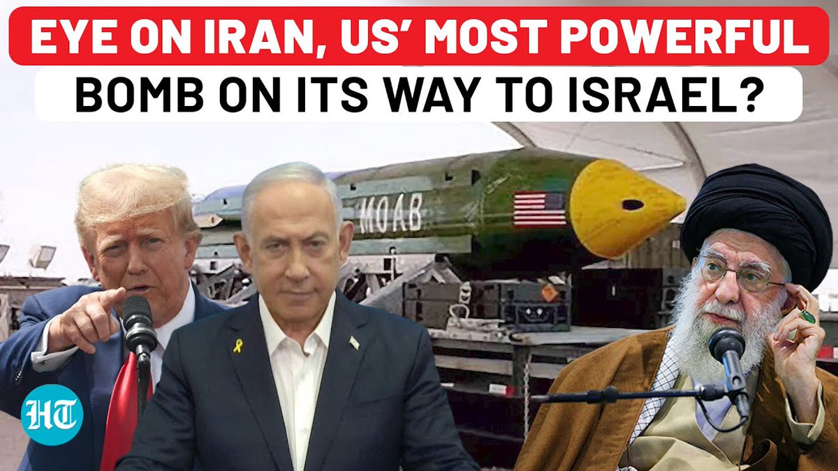 Trump just greenlighted the delivery of MOAB’s to the israelis: designed to penetrate underground, destroy &amp; burn on a mass scale like napalm: why?