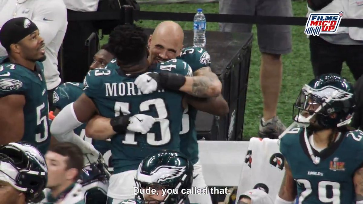 "Imma get one." Zack Baun knew it was only a matter of time until he'd get his #SBLIX INT 🙌 (via NFL Films)