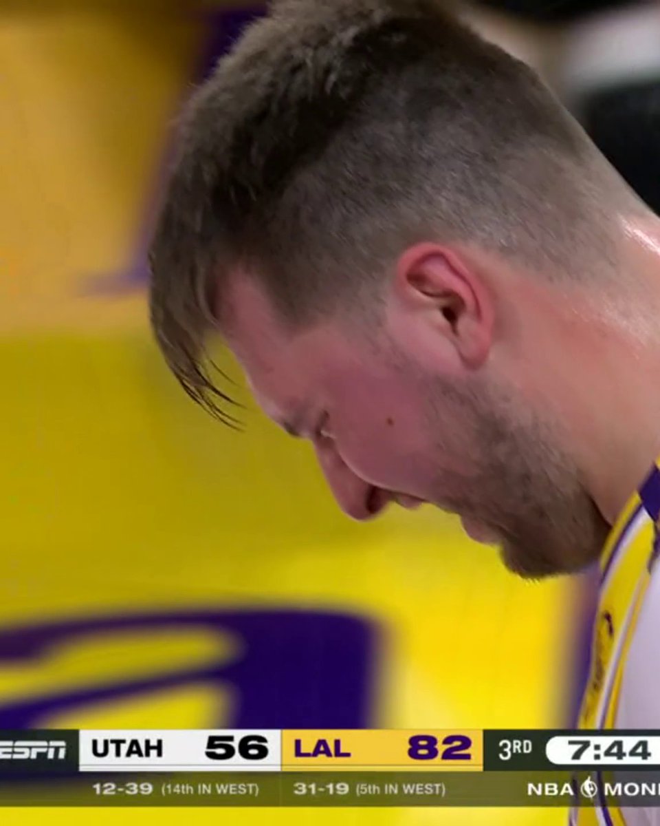Luka Doncic took a hard elbow to the face from Isaiah Collier 😳