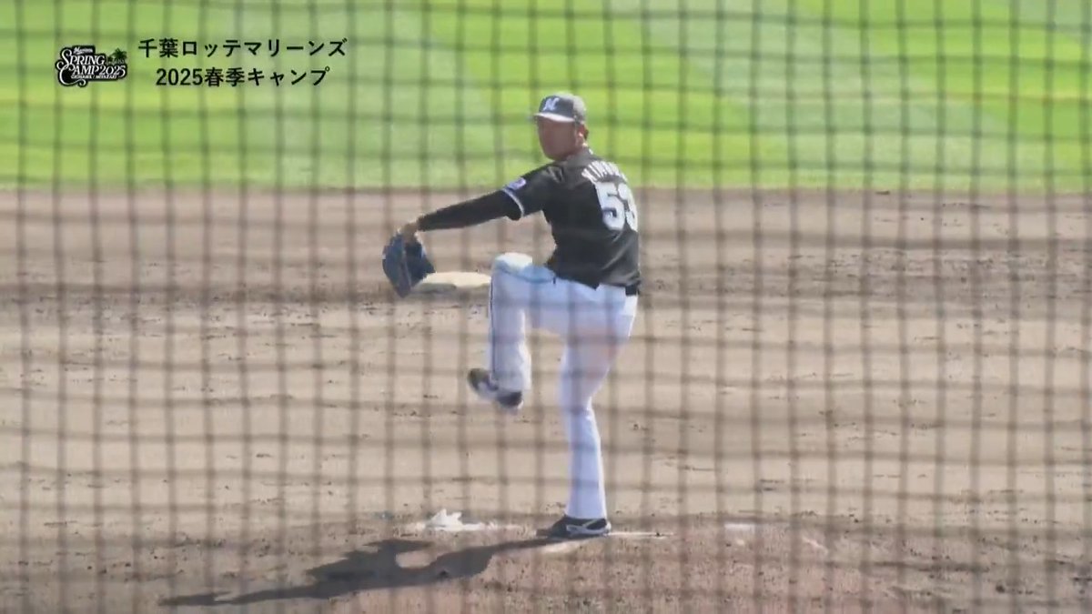 ／ 千葉ロッテ紅白戦⚾️ ＼ 2年目 #木村優人 投手が渾身の直球で藤岡選手から三振を奪う‼️ #chibalotte #MarinesSpringCamp 👇ライブ配信はこちら