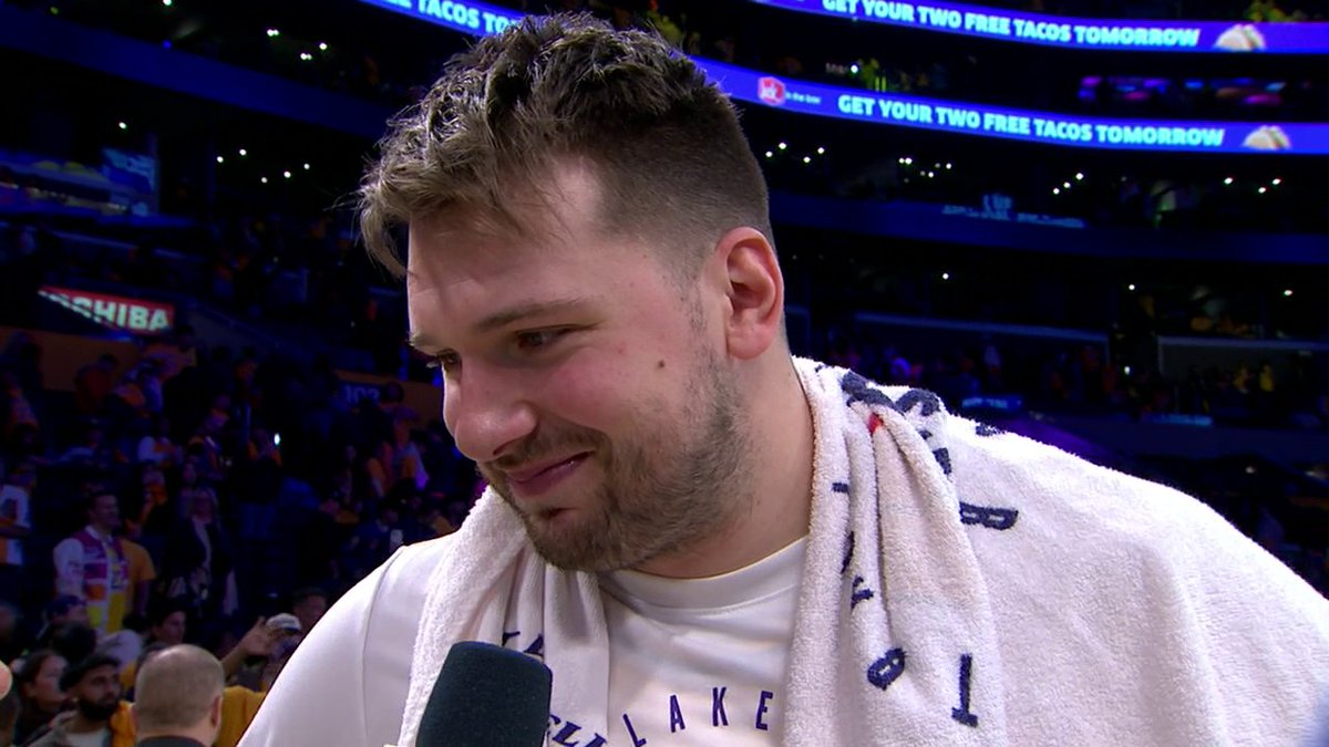 "I heard a lot of noise when I was introduced. ... It was a special moment." Luka Doncic on how it feels to be a Laker 🥺