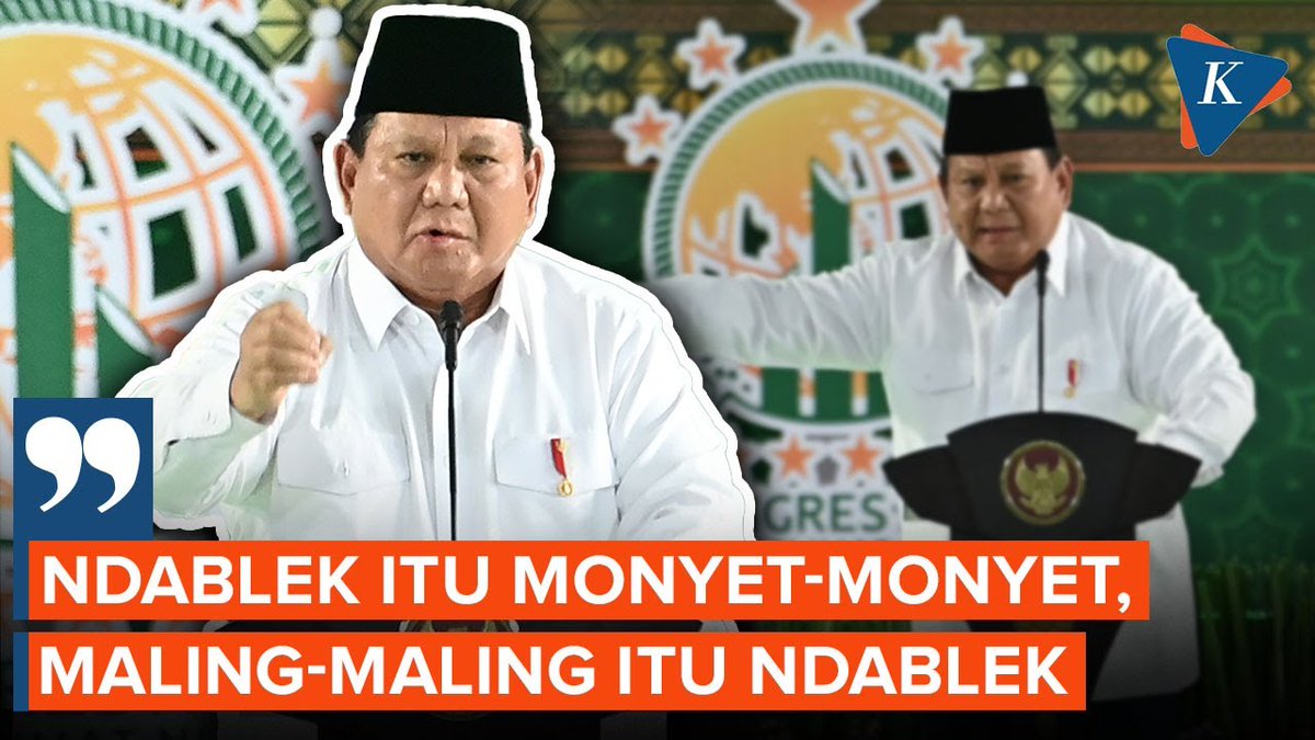 Presiden Prabowo di Acara NU Sebut Koruptor 'Monyet Ndablek': Tidak Ada yang Kebal Hukum! | #PrabowoSubianto