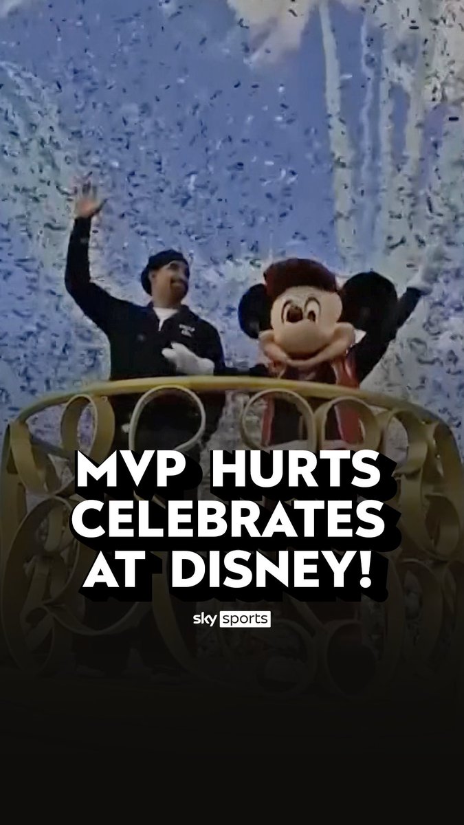 Super Bowl 59 MVP Jalen Hurts celebrated Philadelphia Eagles' win at Disney World yesterday 🎢🍿