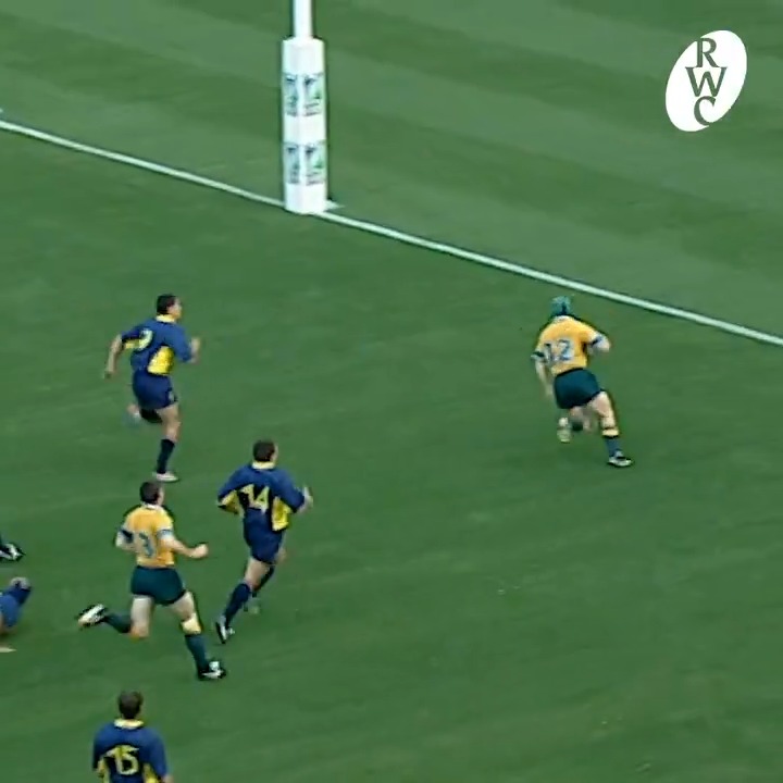The fastest try in Men's Rugby World Cup history ⚡️ Elton Flatley: 18 seconds 🇦🇺 #RWC2003 | Wallabies