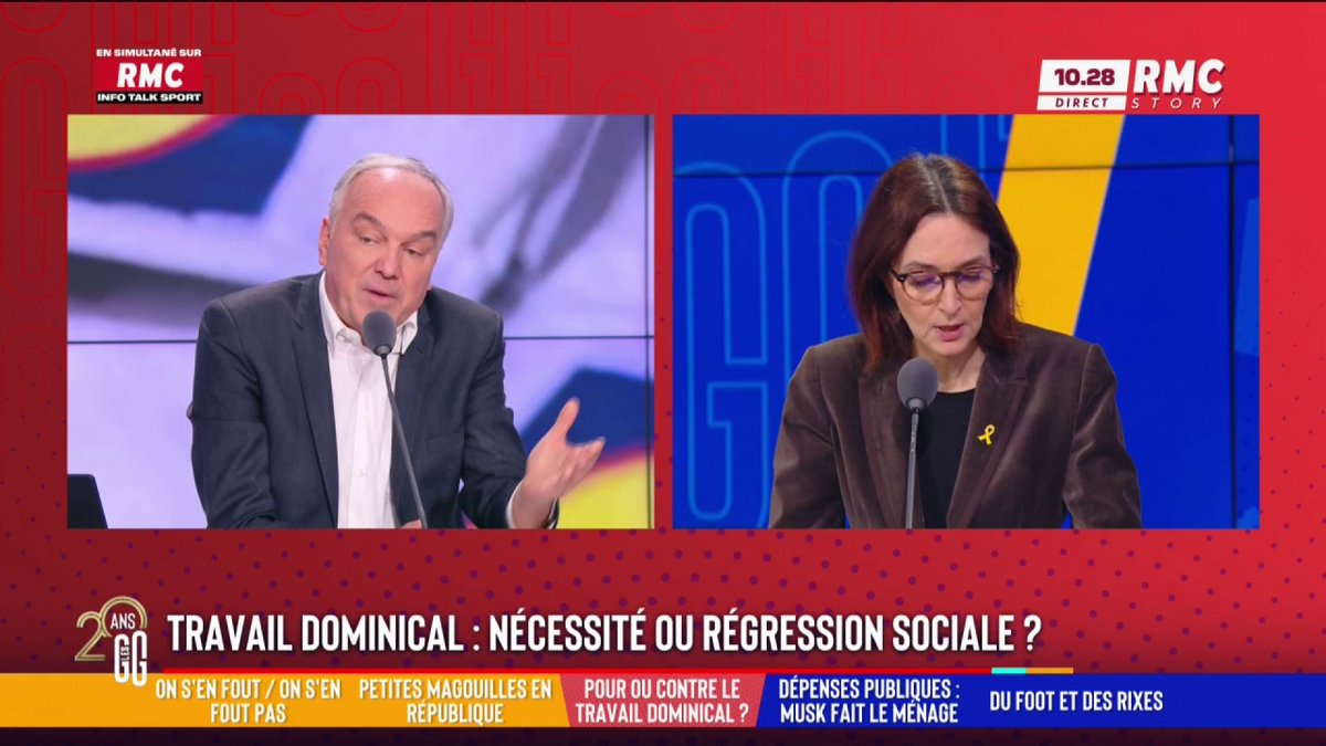 💥 Travail dominical : nécessité ou régression sociale ? 🗣️ Barbara Lefebvre : "Je n'ai jamais entendu mes parents râler. Maintenant, on est à 35 heures, en télétravail, mais : 'Oulala, il me faut mon dimanche pour faire les courses'. C'est la décivilisation." #GGRMC
