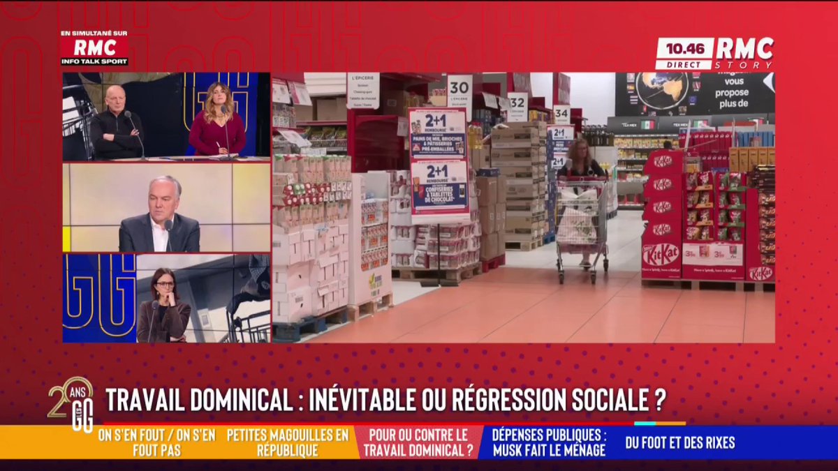 💥 Travail dominical : nécessité ou régression sociale ? 📞 Fabio, au 3216 : "Je travaille le dimanche sur la base du volontariat. C'est difficile pour ma famille. Ça me prive de moments avec mes enfants. Mais si je n'ai pas ces dimanches, je ne m'en sors pas." #GGRMC