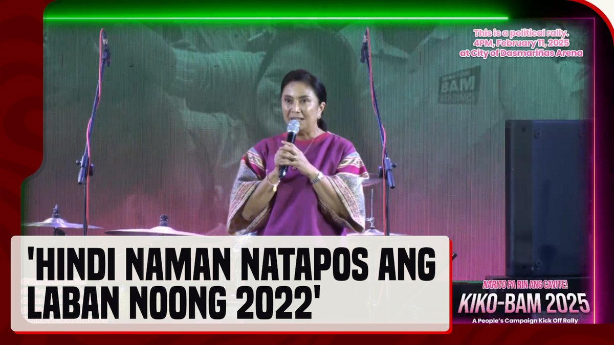 “Bigyan natin si Sen. Risa (Hontiveros) ng mga kaalyado at katuwang.” Ito ang panawagan ni dating vice president Leni Robredo sa kick-off campaign rally ng kaalyado niyang senatorial candidates na sina Kiko Pangilinan at Bam Aquino. #BilangPilipino2025 #News5
