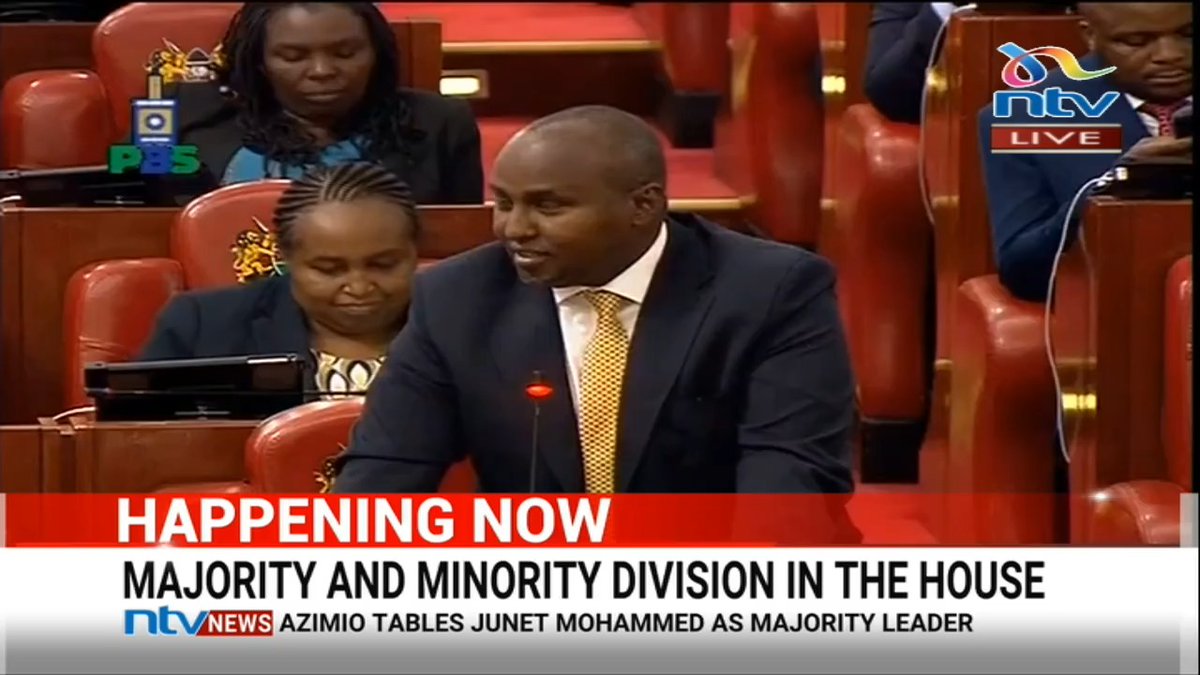 Junet Mohammed: I want to say today that I am privileged to speak from the seat of the majority leader. Even when I sat on the seat it is very warm unlike mine which was very cold….I don’t foresee myself leaving this seat anytime soon.